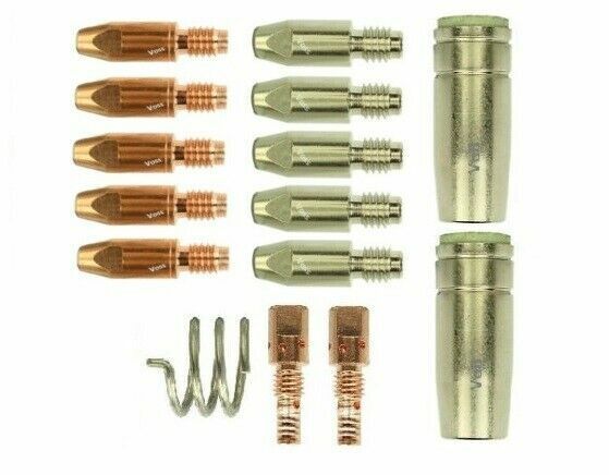 MAG Set für Schweissgerät Brenner MB25 mit Stromdusen Kupfer oder Vernickelt