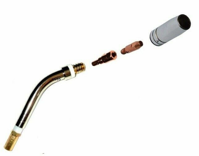 Brennerhals SET Mig Mag MB 25 mit Düsenstock Stromdüse und Gasdüse