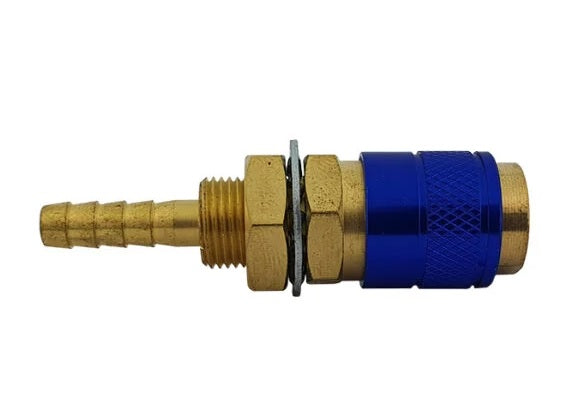 Schnellkupplung NW5 Kupplung, Rot, Blau Für Kupplungsstift mit Tülle Maschinenseitig
