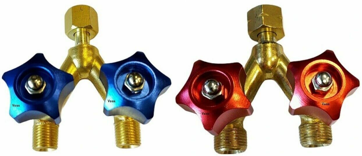 Doppelabzweigventil,Gasverteiler,Autogen,Gas Abzweigventil ,3/8 Li. od ...